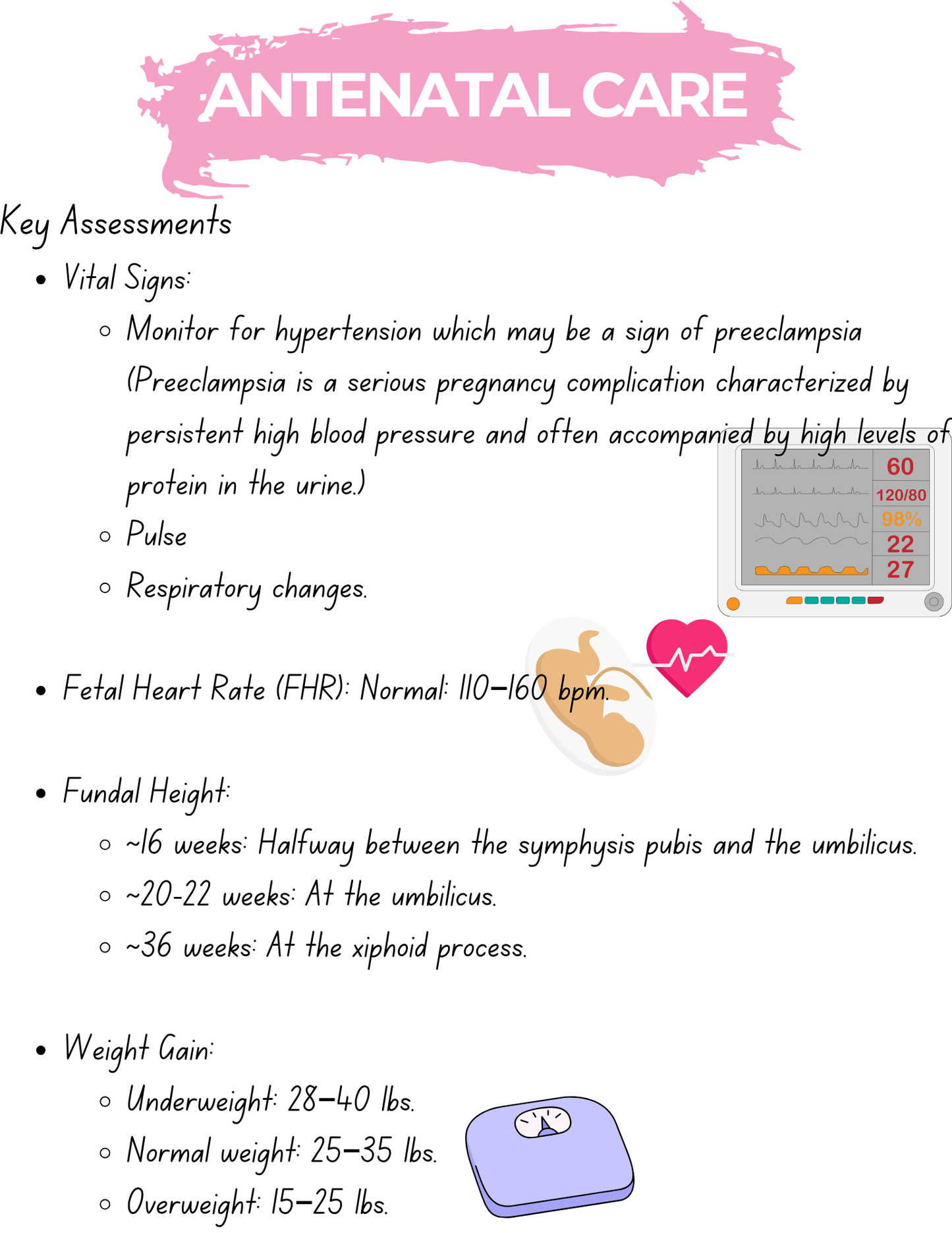 Maternal and Child Nursing: Cheat Sheets